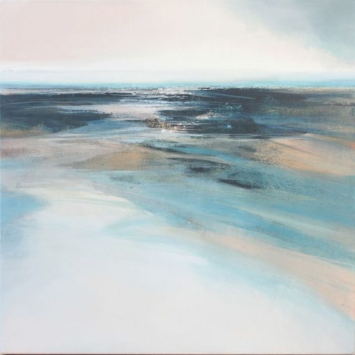 Abstract Acrylic Painting "After the Rain" by Anglea Sowden Isle of Wight Artist.